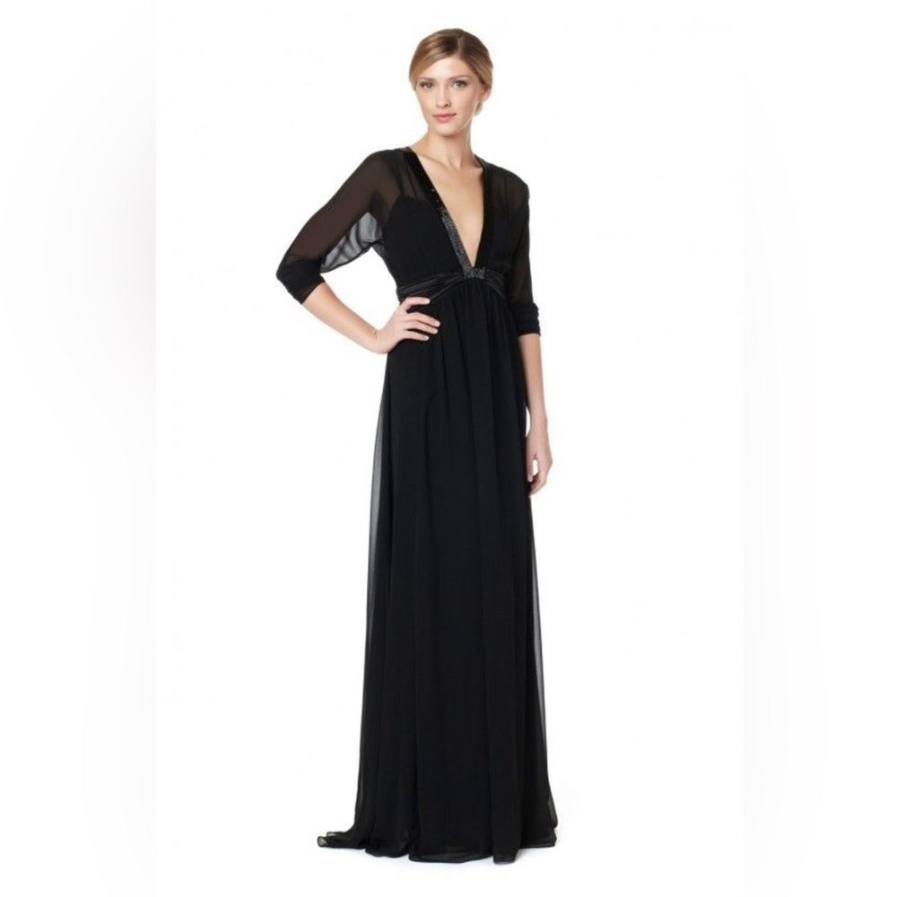 **NWT** Erin Fetherston Embellished V-Neck Evening Dress